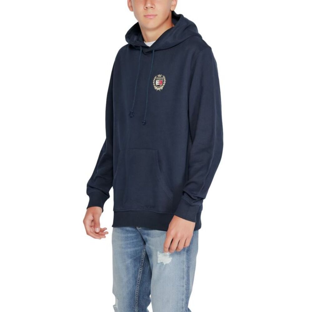 Tommy Hilfiger Jeans Blue Cotton Men's Hoodie - Picture 4 of 5